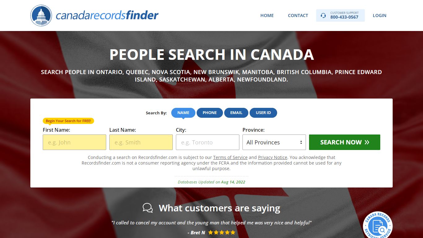 People Search in Canada - Public Records Lookup: Online ...